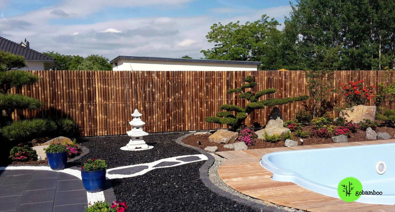 inspirace bambusový plot